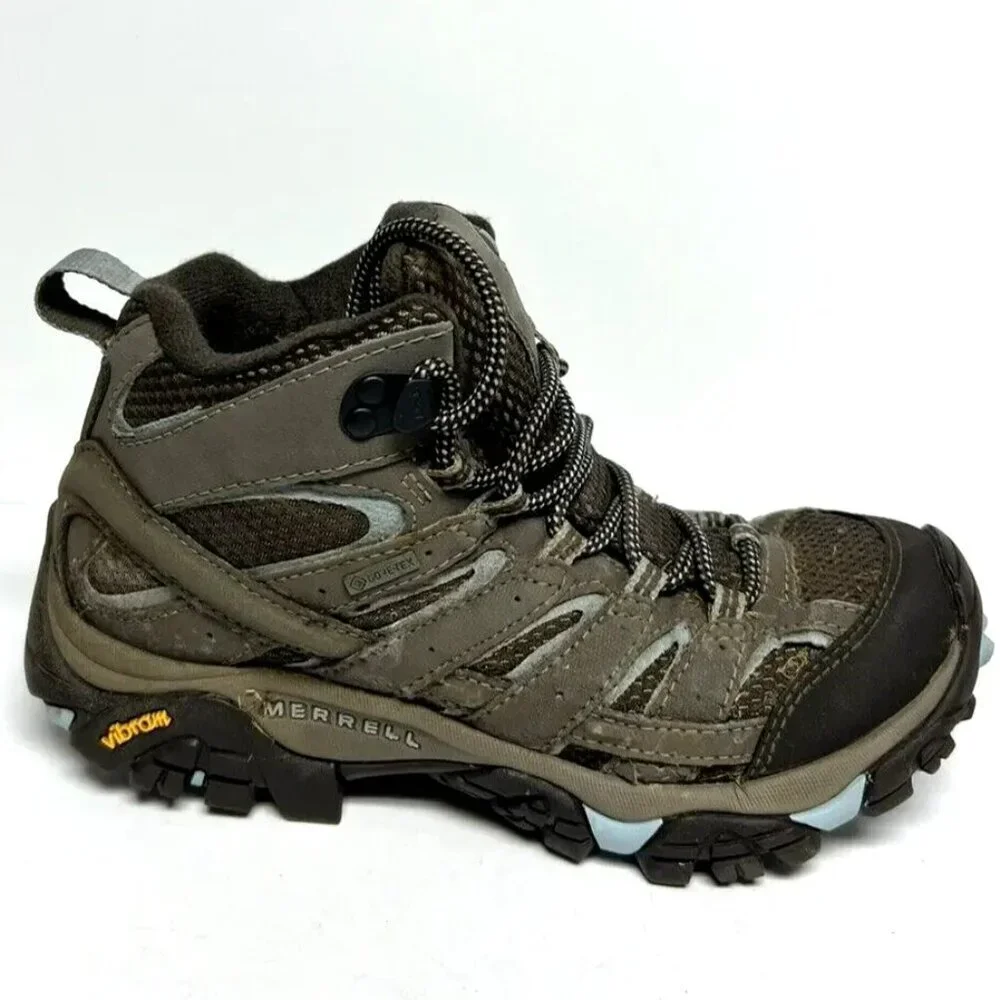 Merrell Women's Moab 2 GTX Hiking Boots Brindle Size 7 M